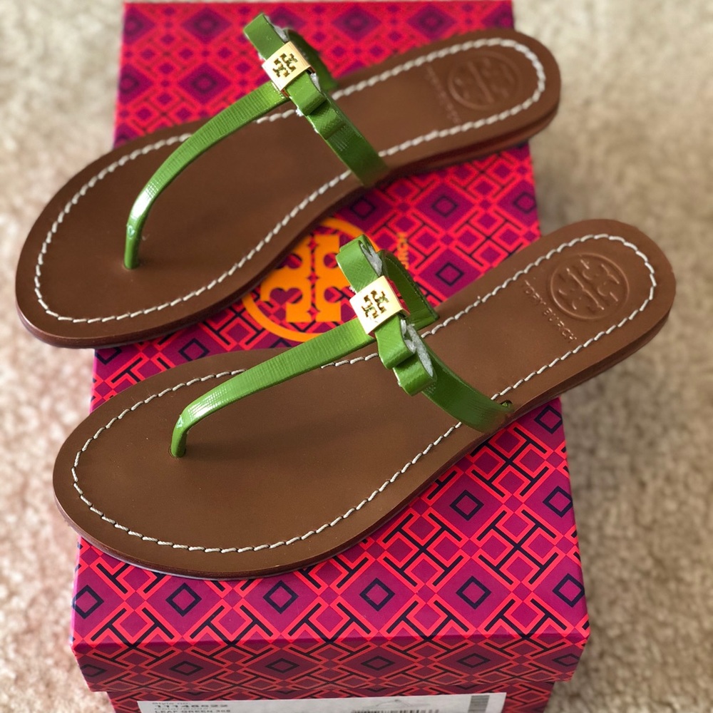 Tory Burch Leighanne Patent Thong Sandal